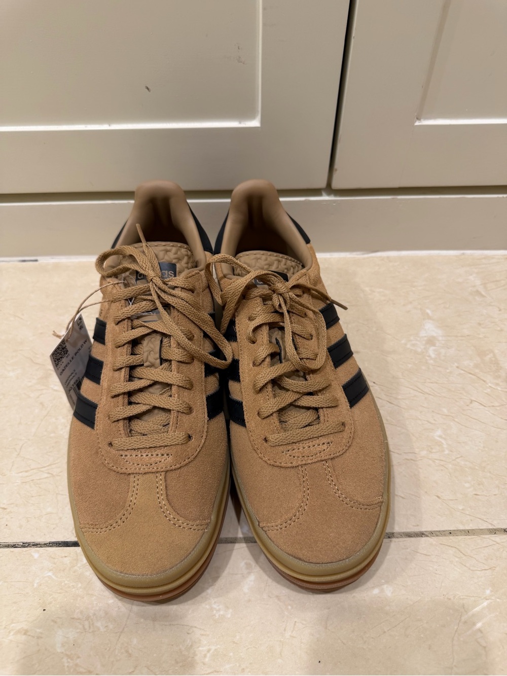 Adidas Gazelle Bold sneakers in tan & brown New without box size 8